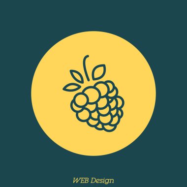 Web satırı simgesi. Ahududu