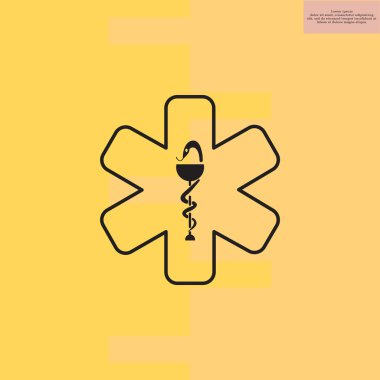 tıbbi ambulans simgesi