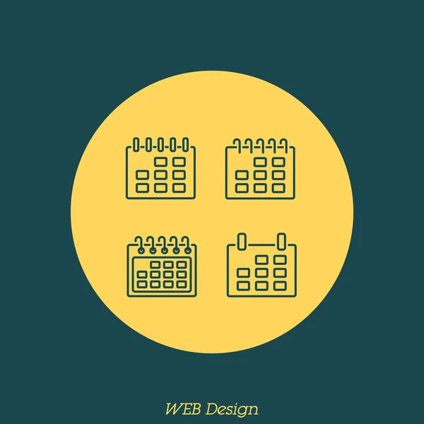 Simple icono Calendarios — Archivo Imágenes Vectoriales