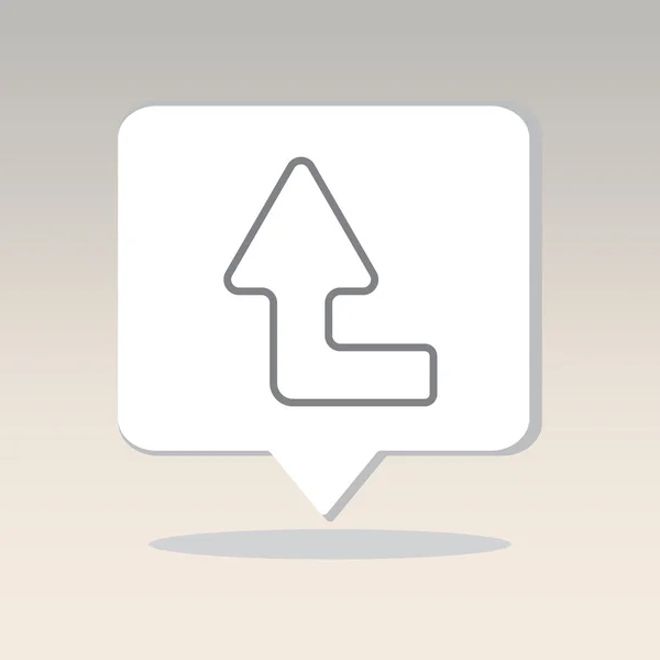 Icono de flecha simple — Vector de stock