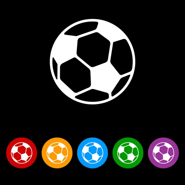 Football ball icon — Stock Vector