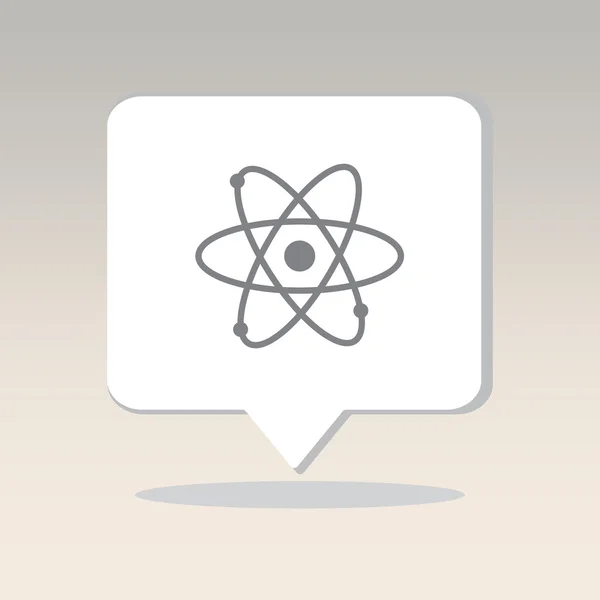 Moleculaire Atom-pictogram — Stockvector