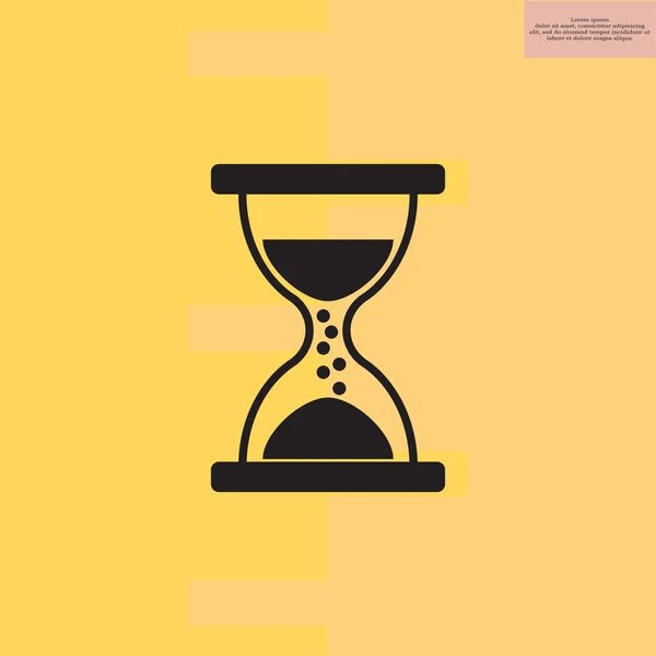 Icono de reloj de arena simple — Vector de stock