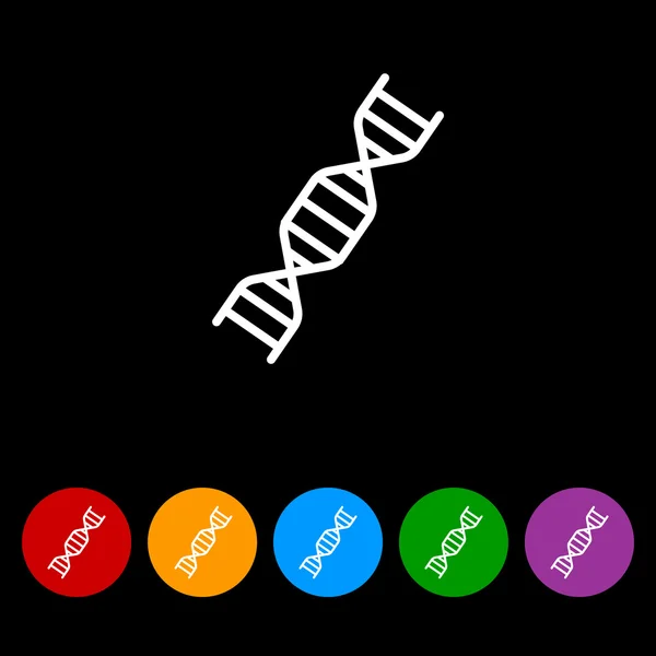 DNA分子アイコン — ストックベクタ