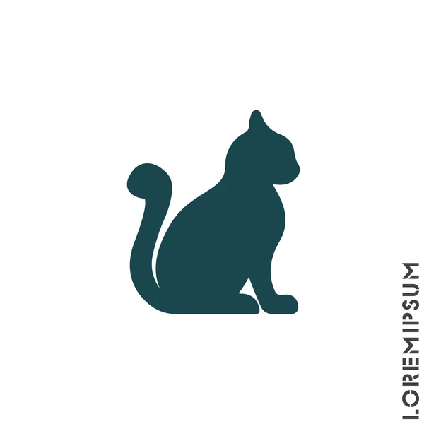 Silhouette of cat icon Stock Vector by ©PPVector 129404604