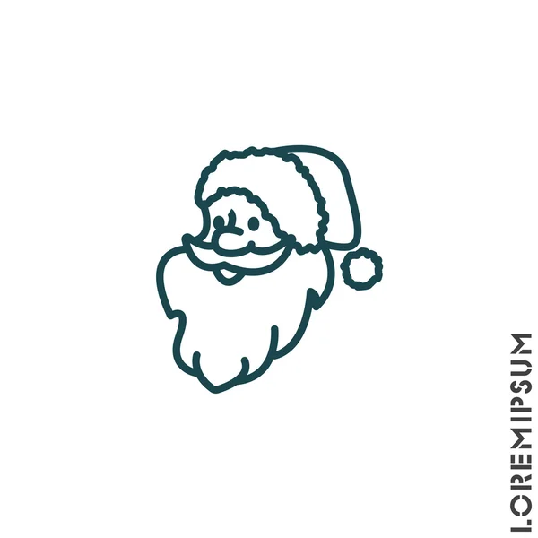 Icona di Babbo Natale — Vettoriale Stock