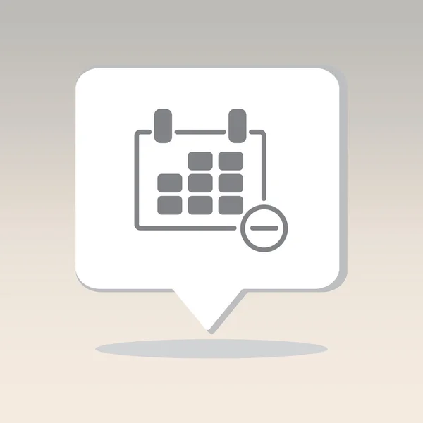 Icono de calendario simple — Vector de stock