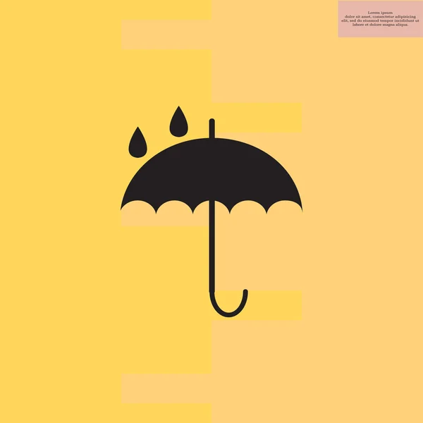 Icono de paraguas simple — Vector de stock