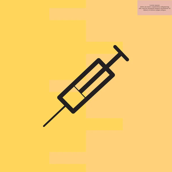 Icono de medicina de jeringa — Archivo Imágenes Vectoriales