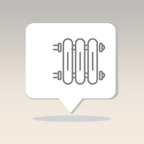 Проста ікона радіатора — стоковий вектор