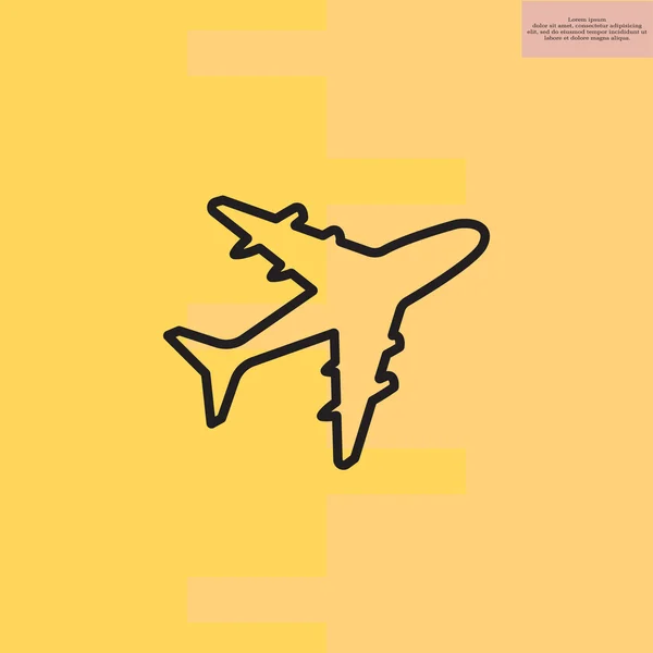 Simple Plane icon — Stock Vector