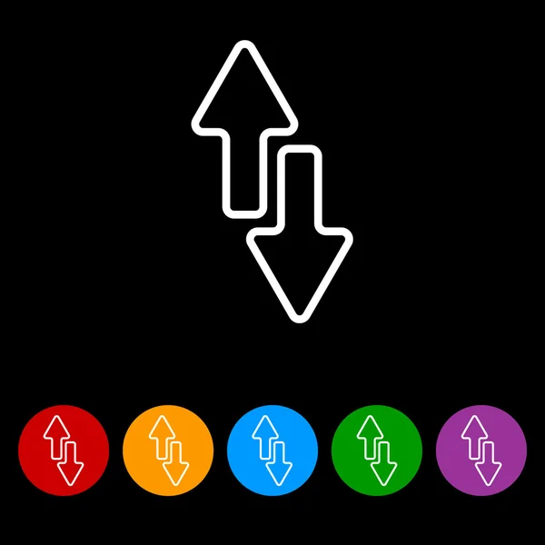 Ícone de seta simples — Vetor de Stock
