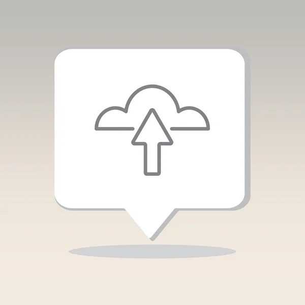 Cloud uploaden, downloaden — Stockvector