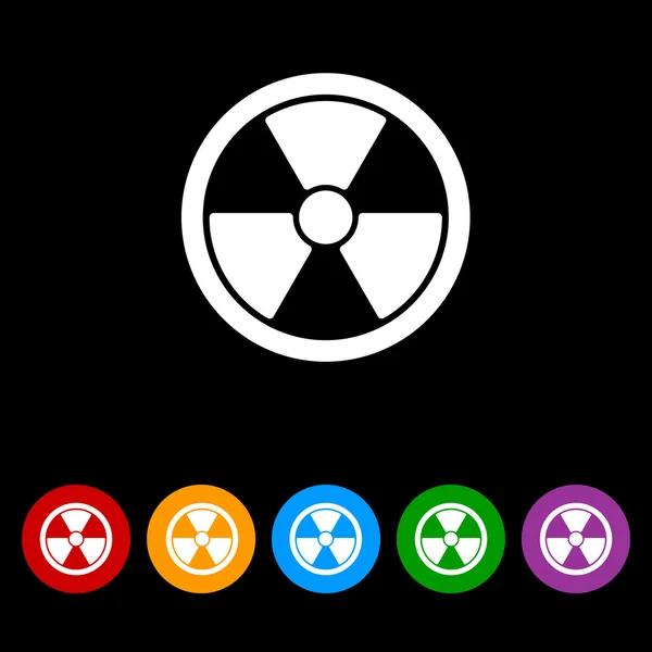 Radiation hazard icon — Stock Vector