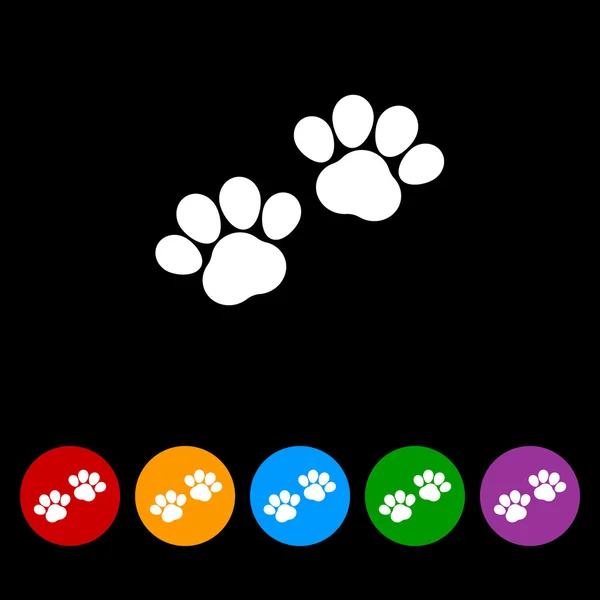 Animal footprints icon — Stock Vector