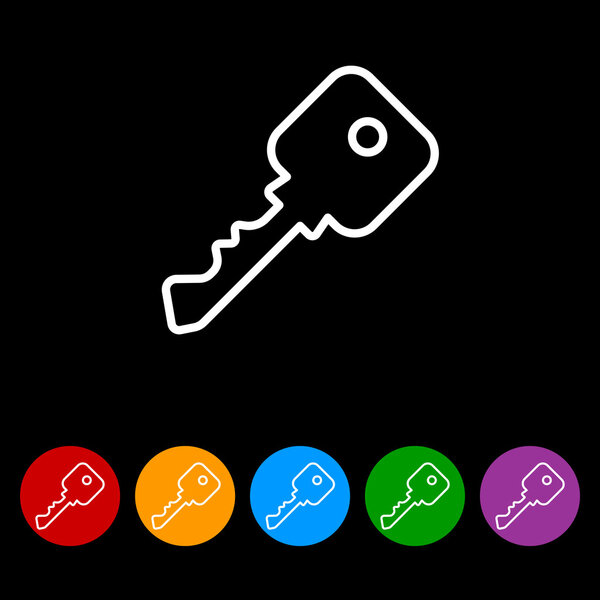 Simple key icon