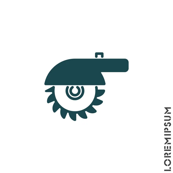 Icono de sierra circular — Vector de stock
