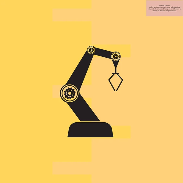 Icono robot de la industria — Vector de stock