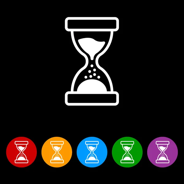 Eenvoudige zandloper-pictogram — Stockvector