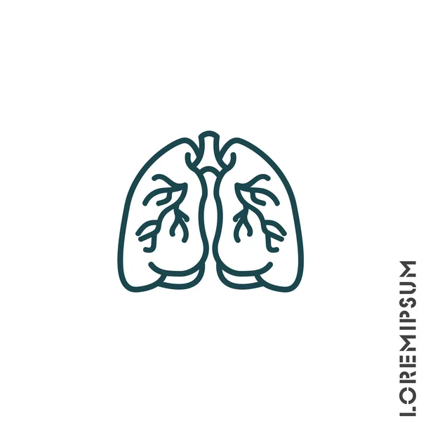人間の臓器、肺 — ストックベクタ