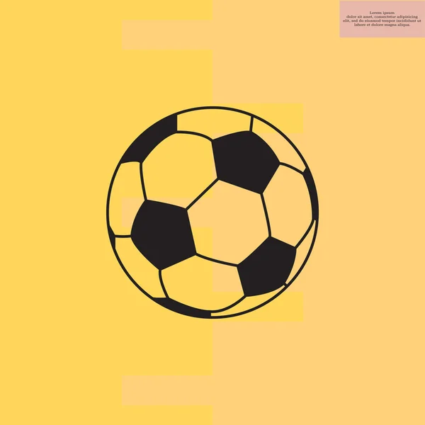 Icono pelota de fútbol — Archivo Imágenes Vectoriales