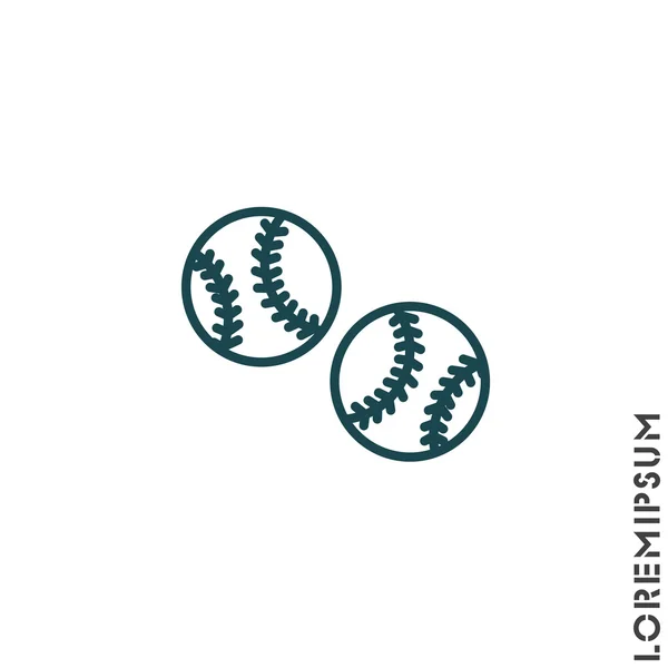 Baseballsymbol — Stockvektor