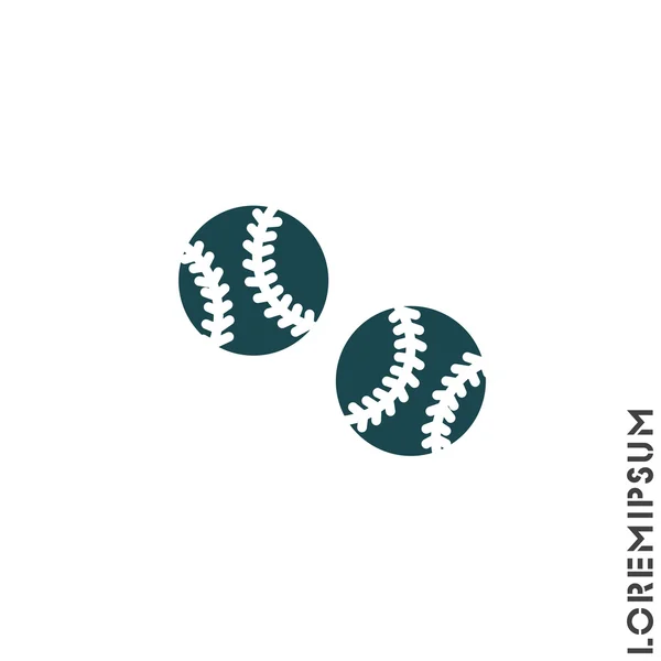 Baseball míčky ikona — Stockový vektor