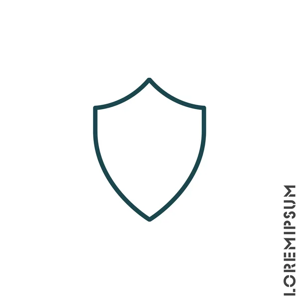 Icono de escudo simple — Archivo Imágenes Vectoriales