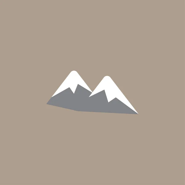 Montaña Icono Color Vector Signo Paisaje Simple Logo — Archivo Imágenes Vectoriales