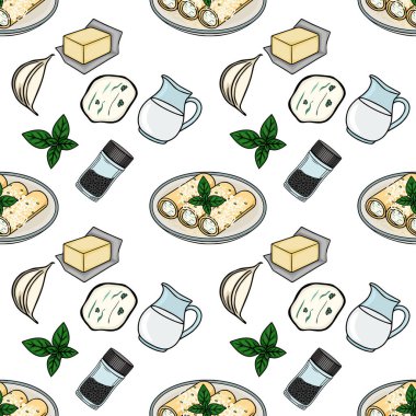 Peynirli, tereyağlı, sarımsaklı, fesleğenli, sütlü ve biberli lezzetli cannelloni.