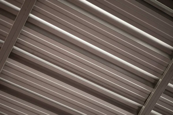 Telhado Chapa Metal Alumínio Telhado Construção Industrial — Fotografia de Stock