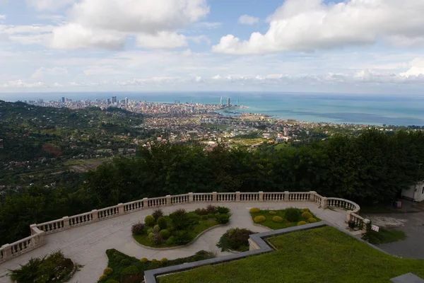 Uitzicht Stad Batumi Zwarte Zee Kust Het Plein Het Grondgebied — Stockfoto