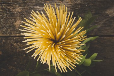 Makarna arka plan. Üstten Görünüm