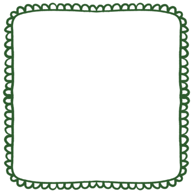 Tasarım elementi için şirin, yeşil bir coquette çerçeve. Düğün, davetiye, nişan, reklam, fotoğraf çerçevesi, not notları, yapılacaklar listesi vs. için uygun.