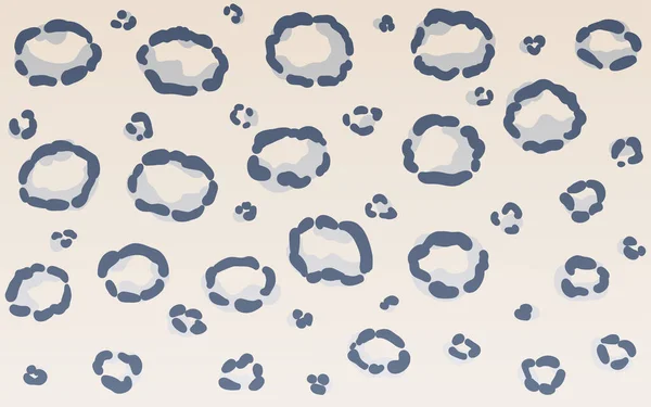 Nieve leopardo onza irbis impresión textura fondo — Archivo Imágenes Vectoriales