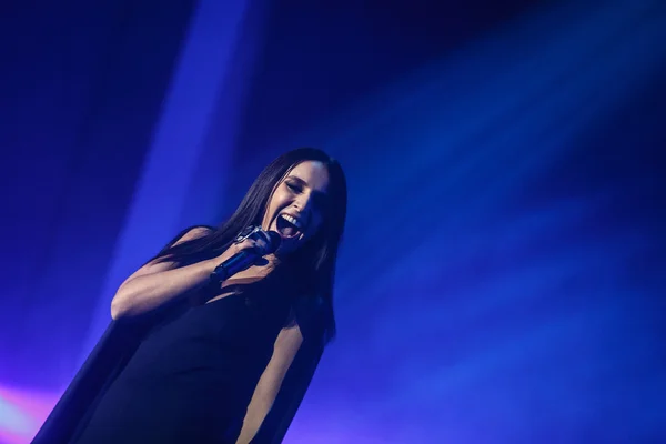 Ünlü Ukraynalı şarkıcı Jamala yeni albümü "Podykh" (Breath) sunan bir konser verdi) — Stok fotoğraf