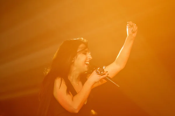 Ünlü Ukraynalı şarkıcı Jamala yeni albümü "Podykh" (Breath) sunan bir konser verdi) — Stok fotoğraf