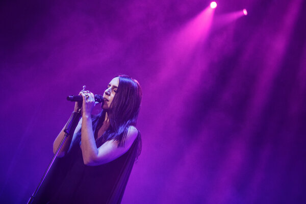 The famous Ukrainian singer Jamala gave a concert presenting her new album "Podykh" (Breath)