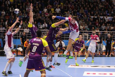 Kharkiv, Ukrayna - 22 Eylül: Hc Motor Zaporozhye ve Hbc Nantes arasında Ehf Erkekler Şampiyonlar Ligi maçı