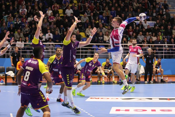 Kharkiv, Ukrayna - 22 Eylül: Hc Motor Zaporozhye ve Hbc Nantes arasında Ehf Erkekler Şampiyonlar Ligi maçı