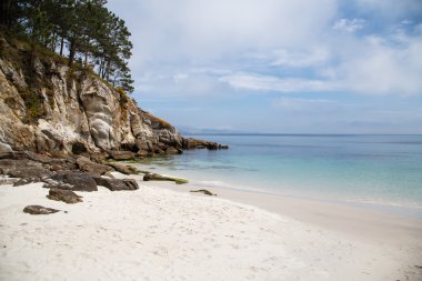 Gizli kum plaj, Atlantik Adaları Milli Parkı, İspanya 