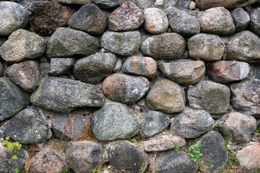 Taş duvar. eski kale duvarı