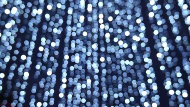 Bokeh lights. Blurry christmas lights — Stock Video