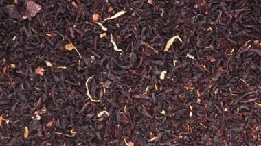 yeşil çay yaprağı rotasyonu yakın plan