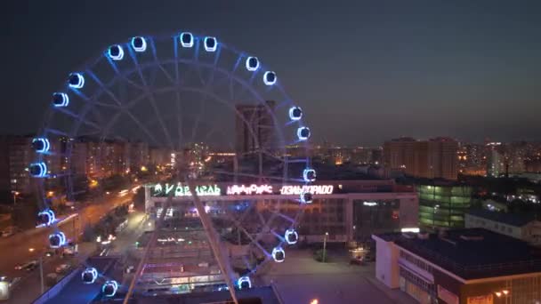 Ufa, Bashkortostan, Russia - July 2021. View of Mendeleev Street from the time lapse height — Stock Video