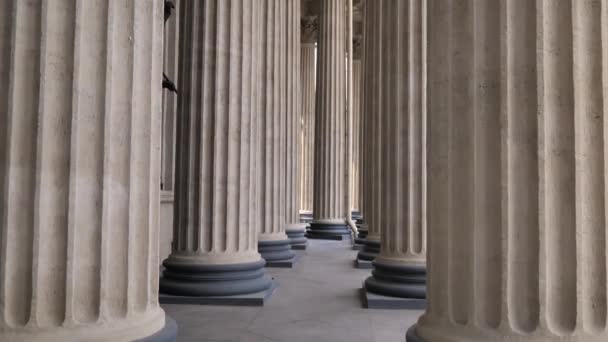 Columnas de la Catedral de Kazán, San Petersburgo, Rusia — Vídeos de Stock