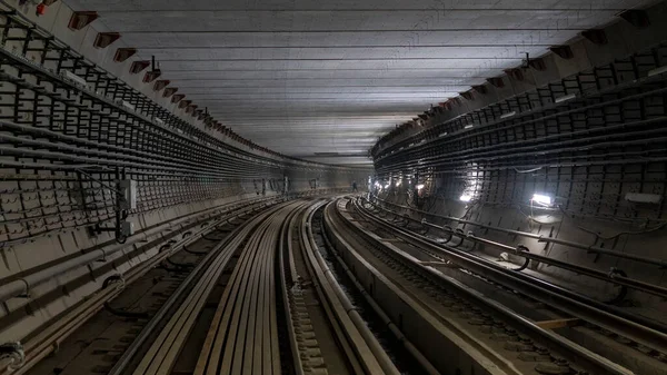 İnşaat halindeki metro tünelinin görüntüsü