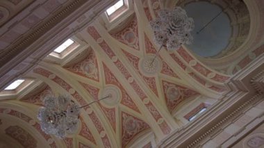 St. Tadeusha Kilisesi - Luchay, Postavy bölgesi, Vitebsk bölgesi. Beyaz Rusya. Cizvit kilisesi içeriden