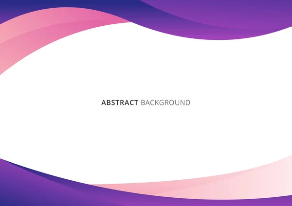 Abstract Business Template Pink Purple Gradient Wave Curved Shape Isolated — Stock Vector