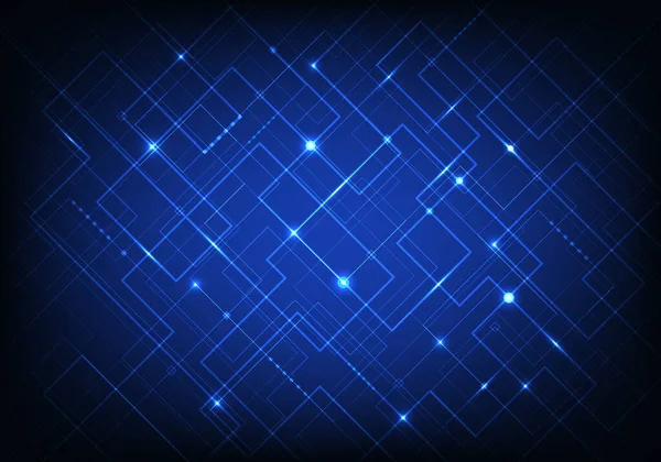 Abstract Blue Line Grid Pattern Light Dark Blue Background Modern — Stock Vector